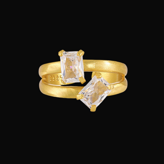 Duo Baguette Ring
