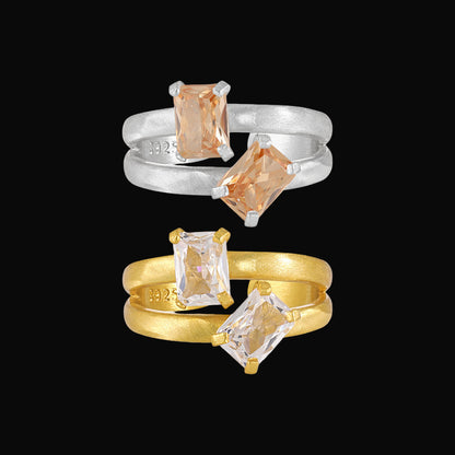 Duo Baguette Ring