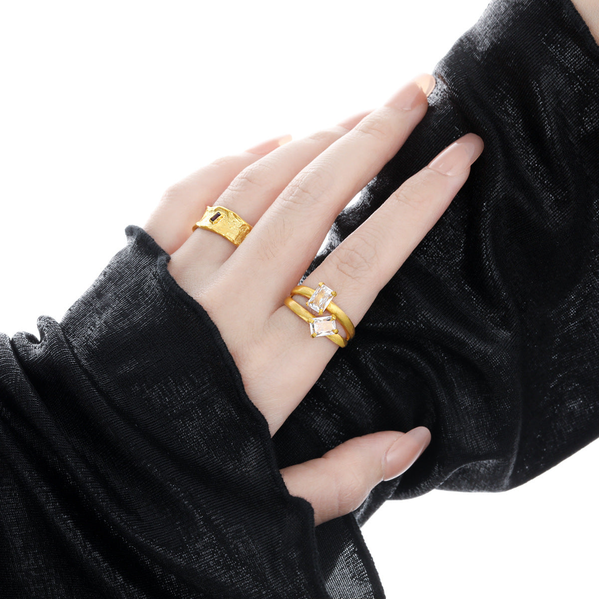 Duo Baguette Ring